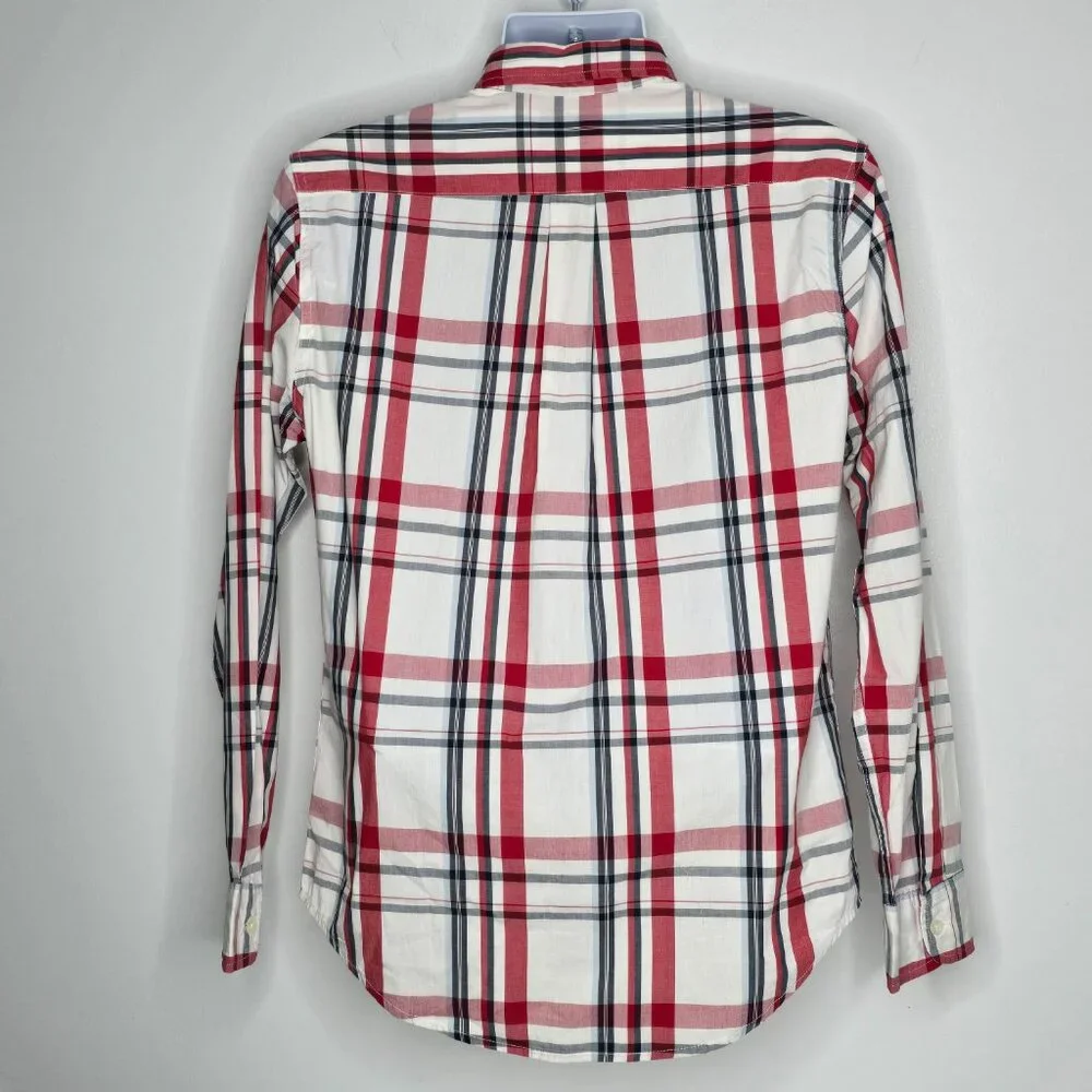 Levi's‎ Shirt Mens Medium Button Down Red Black Plaid Casual Dress Long Sleeve - Picture 4 of 6